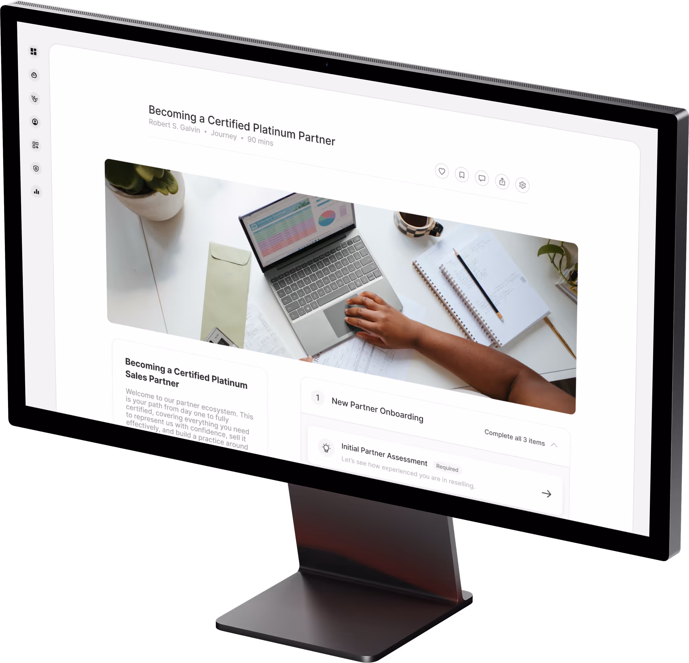 A Continu Journey view on a desktop mockup.