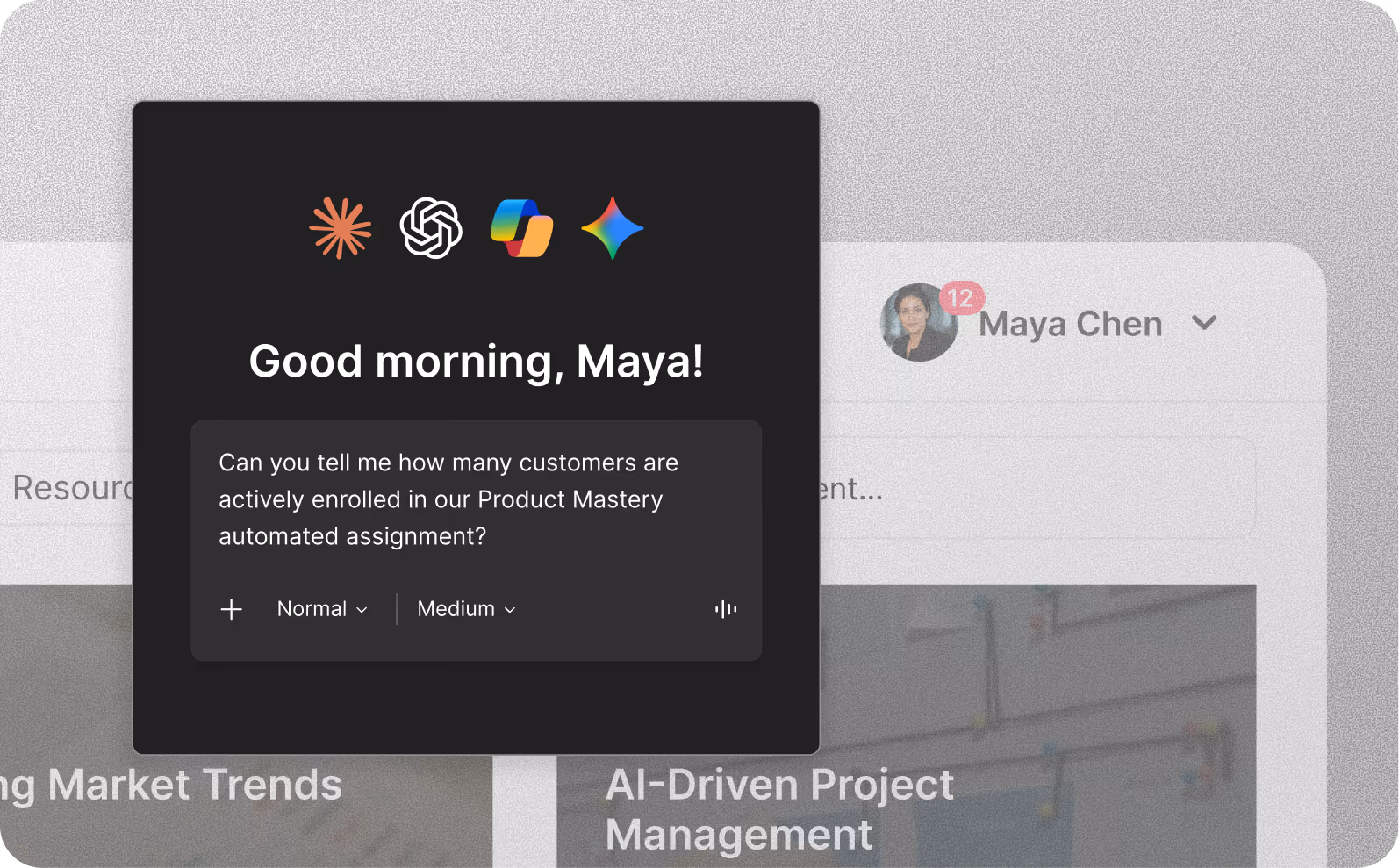 Connect your Continu account to AI platforms like Claude, ChatGPT, Microsoft Copilot, and Gemini.