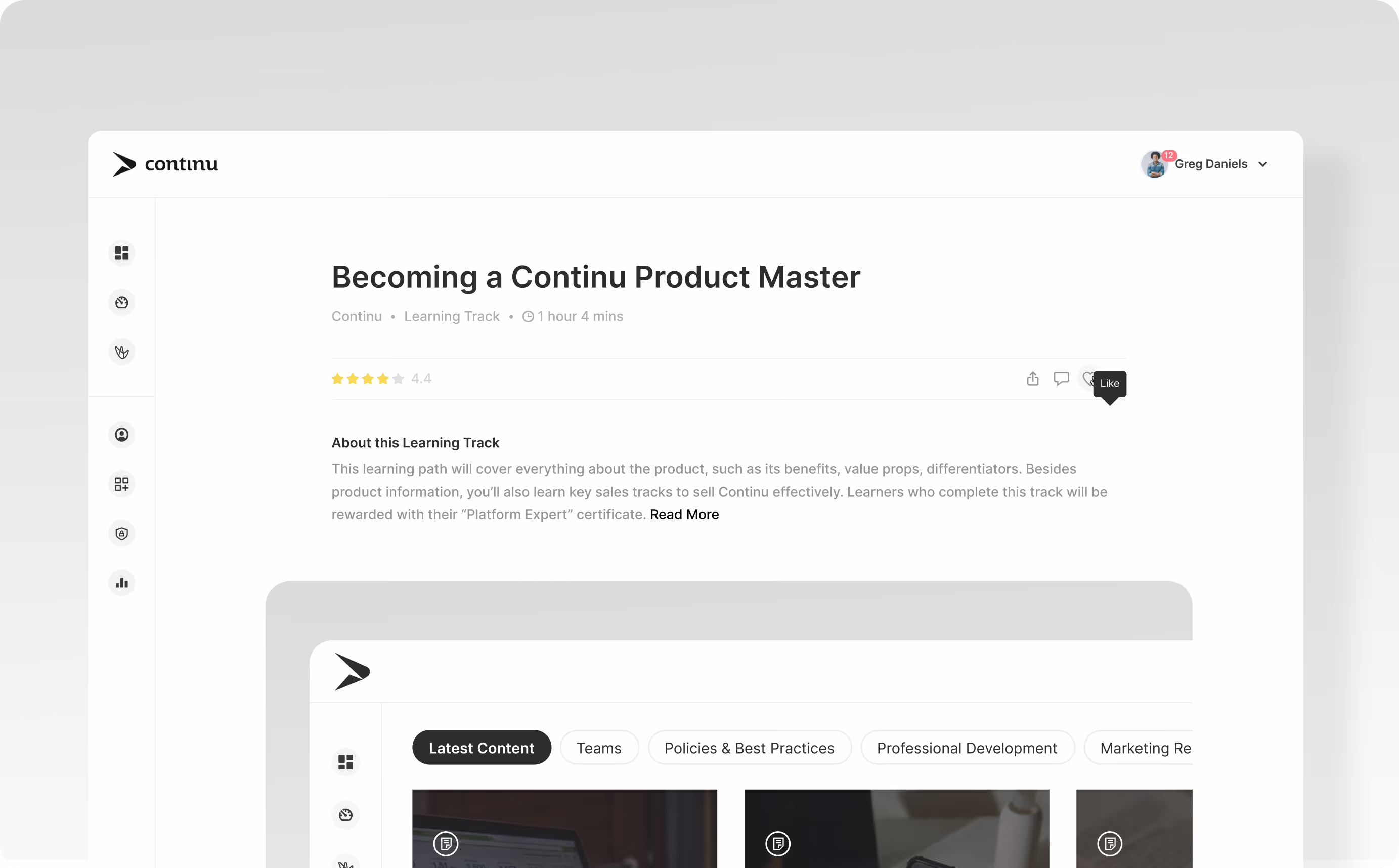 Create engaging SaaS product training learning tracks to turn learners into experts.