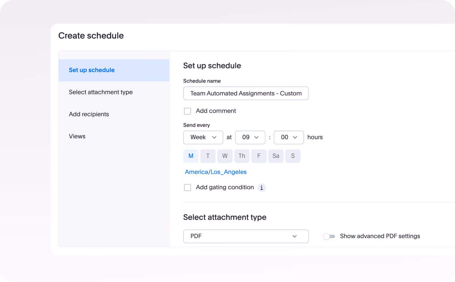 Create scheduled reports that send Insights dashboards to stakeholders.