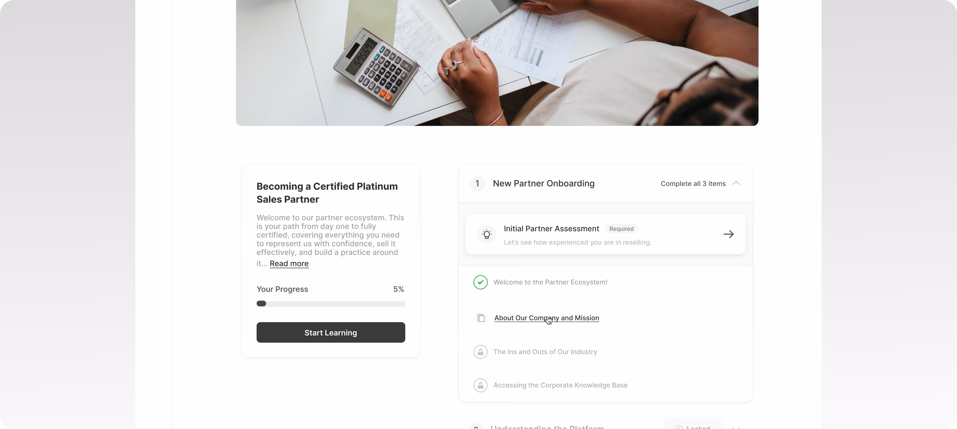 Create structured partner enablement Journeys in Continu to improve skills, knowledge, and earn certifications.
